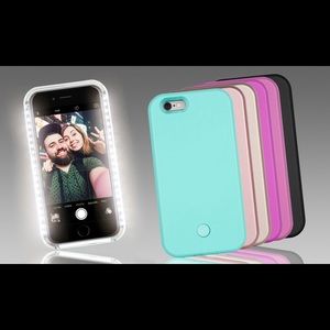 Pink iphone 6 plus Selfie Lighting case